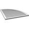 Ekena Millwork Quarter Round Top Right Surface Mount PVC Gable Vent w/ 2"W x 1-1/2"P Brickmould Frame, 32"W x 40"H GVPQR32X4002SF - alternate 2